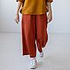 Minus 30% Culottes linen terracotta color. Pants. e-fashionspb. Online shopping on My Livemaster.  Фото №2