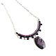 Necklace made of natural stones 'Lilac Night' black necklace. Necklace. Irina Moro. My Livemaster. Фото №5