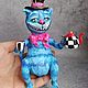  Ватная игрушка Чеширский кот. Елочные игрушки. Голубая пчела (blue-bee). Ярмарка Мастеров.  Фото №12