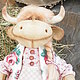 Корова Аленушка, интерьерная игрушка. Мягкие игрушки. Романова Ирина интерьерные игрушки. Ярмарка Мастеров.  Фото №4