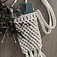 Макраме сумка чехол для телефона/ авоська макраме. Авоська. Наталья (MACRAME FOR HYGGE). Ярмарка Мастеров.  Фото №4