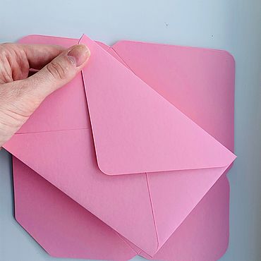 Материалы для творчества ручной работы. Ярмарка Мастеров - ручная работа РОЗОВЫЕ КОНВЕРТЫ- заготовки конвертов. Handmade.