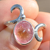 Украшения handmade. Livemaster - original item Ring with tourmaline rose Petal. Handmade.