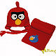 Заказать Angry Birds шапка и шарф. Олеся (butterfly5). Ярмарка Мастеров. . Шапки Фото №3