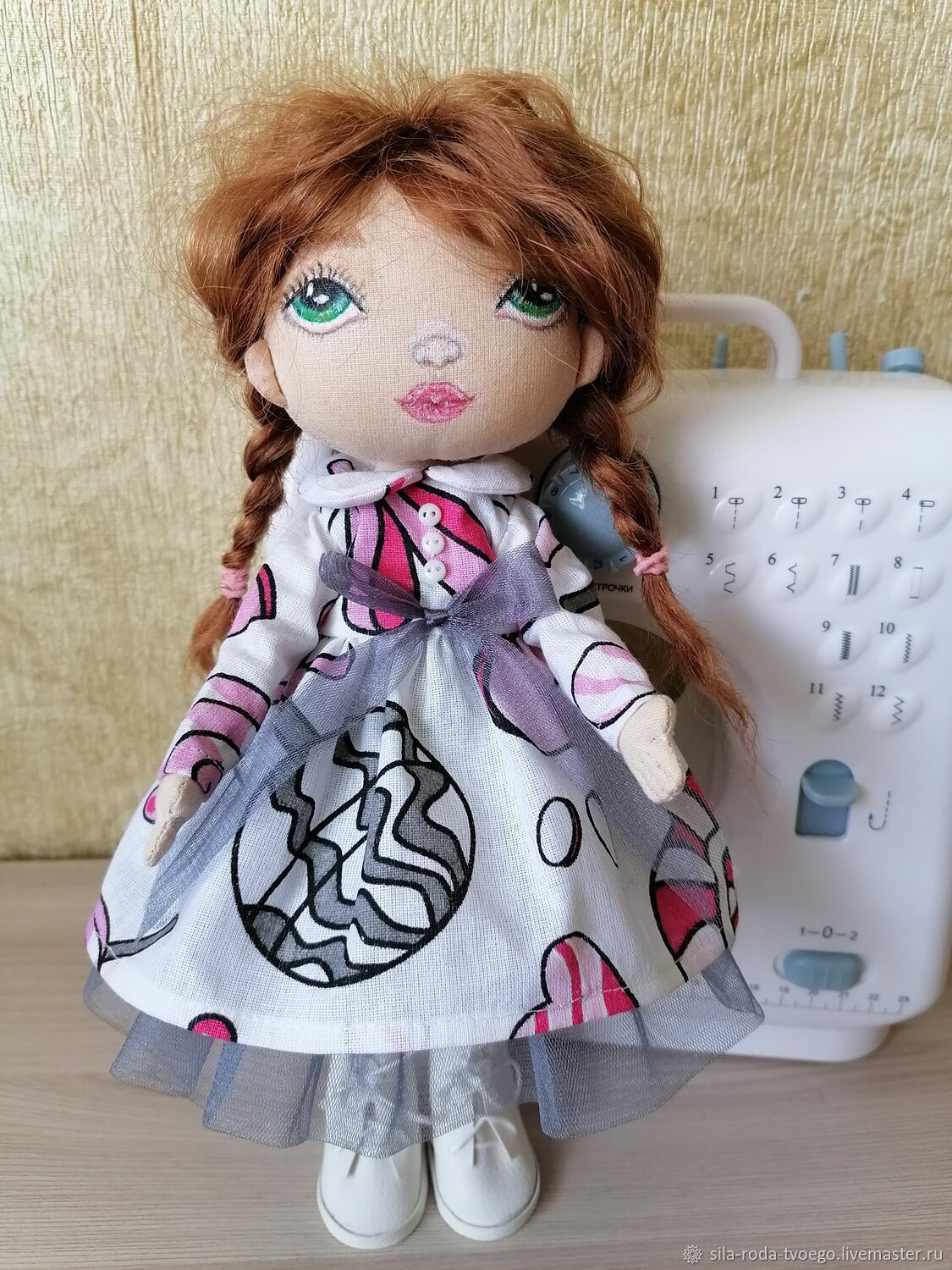 Текстильная шарнирная кукла, Куклы и пупсы, Фатеж,  Фото №1