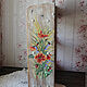 Big shelf for kitchen /solid pine/ ' Bouquet'. Shelves. painting and decoupage from Marina (sovaj). My Livemaster. Фото №4