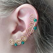 Ear cuff "Pearl pinstripe" earrings,pearl earrings earcuff
