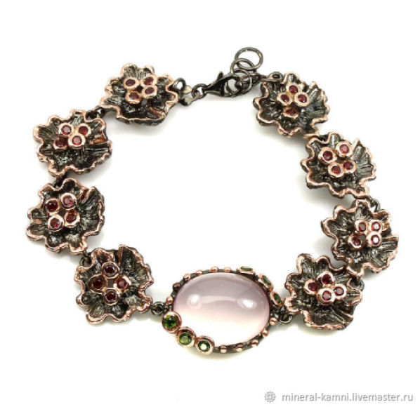 Bracelet with gems, Hard bracelet, Pyatigorsk,  Фото №1