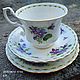 Чайное трио "Цветы месяца". Февраль. Royal Albert. Чайные пары. Розалия Камалова. Интернет-магазин Ярмарка Мастеров.  Фото №2