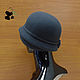 Модная дамская шляпка из мягкого фетра. Тёмно-серая. Шляпы. Головные уборы «Мишан» (mishan). Ярмарка Мастеров.  Фото №5