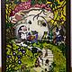 Stained glass painting on glass'in the land of the dwarves', Pictures, Novosibirsk,  Фото №1