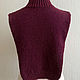 Манишка твидовая удлиненная, меринос. Манишки. FAVORITE KNITWEAR (Наталья). Ярмарка Мастеров.  Фото №4