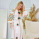 Maxi Dress Linen White evening dress embroidered Vyshyvanka. Dresses. 'Viva'. Online shopping on My Livemaster.  Фото №2