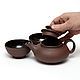 Чайный набор для двоих "БАЗАЛЬТ". Наборы посуды. Михаил (NM ceramics). Ярмарка Мастеров.  Фото №4