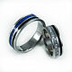 Titanium engagement rings with pearls, onyx and lapis lazuli. Rings. asgdesign. My Livemaster. Фото №4