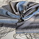 Тканый шарф "Грозовое небо". Шарфы. Knit & weave art. Интернет-магазин Ярмарка Мастеров.  Фото №2