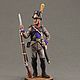 Tin soldier 54 mm. in the painting.Napoleon.Private Sweden, ,1809, Military miniature, St. Petersburg,  Фото №1