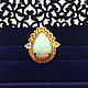 Fire Opal ring 13*9mm silver gold plated. Rings. Urbanstyle. Online shopping on My Livemaster.  Фото №2