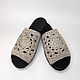 Fishnet flip-flops, p.37, grey linen. Flip flops. florina34. My Livemaster. Фото №6