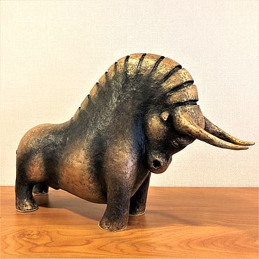 Для дома и интерьера ручной работы. Ярмарка Мастеров - ручная работа Интерьерная скульптура Бык. Handmade.