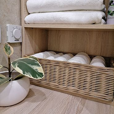 Для дома и интерьера ручной работы. Ярмарка Мастеров - ручная работа Корзины: корзина в нишу. Handmade.