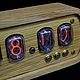 Solid Oak lamp clock on IN-12 indicators. Tube clock. Tube-time (tube-time). Online shopping on My Livemaster.  Фото №2