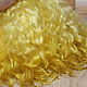 Mohair tress (yellow, lemon, Golden) (for dolls). Doll hair. Hair and everything for dolls. My Livemaster. Фото №6