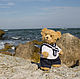 mini teddy bear Teddy Bear Jung 12cm. Teddy bear completely handmade. Teddys made by Svetlana Shelkovnikova 
