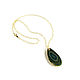 Original agate pendant 'Fairy Forest' green pendant, Pendants, Moscow,  Фото №1