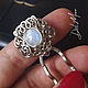Hairpin with moonstone 'Moon Flower' #3. Hairpin. Del-moro. Online shopping on My Livemaster.  Фото №2