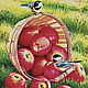 Kits for embroidery with beads: APPLES AND BIRDS, Embroidery kits, Ufa,  Фото №1