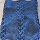 Blue Snood with braids unisex. Snudy1. handwerkhof. Online shopping on My Livemaster.  Фото №2