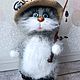 Котик Василий. Мягкие игрушки. Анна Одинцова (odintsovaanna). Ярмарка Мастеров.  Фото №5