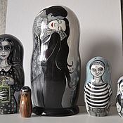 Русский стиль handmade. Livemaster - original item Dolls: The Addams Family. Handmade.