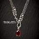 "Melisandre" Серебряное колье-трансформер. Колье. Charm of Metal. Ярмарка Мастеров.  Фото №4