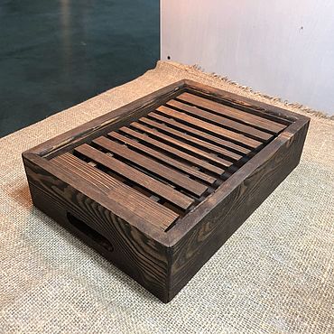 Чабань. Столик для чайных церемоний ручной работы из дерева сосны