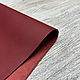 Targot dark red (1,2-1,4 мм), цв. красный, натуральная кожа телят. Кожа. Prima Pelle (Марина). Ярмарка Мастеров.  Фото №4