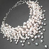 Украшения handmade. Livemaster - original item Pearl Parfait Necklace handmade from natural white pearls. Handmade.