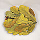 Autumn oak - plate d24cm. Plates. Elena Zaychenko - Lenzay Ceramics. Online shopping on My Livemaster.  Фото №2