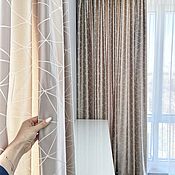 Для дома и интерьера handmade. Livemaster - original item Curtains with an abstract pattern. Handmade.