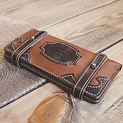 Сумки и аксессуары handmade. Livemaster - original item Leather wallet Longer 