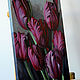 Order Painting 'Purple tulips' oil on canvas 40h50 cm. vestnikova. Livemaster. . Pictures Фото №3