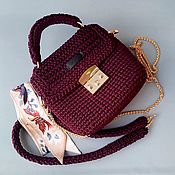 Сумки и аксессуары handmade. Livemaster - original item Marsala bag made of polyester cord.. Handmade.