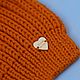 Шарф желто-оранжевый резинкой  женский вязаный. Шарфы. Svetlana_Knitting. Ярмарка Мастеров.  Фото №5
