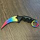 Нож сувенирный Karambit 1-17 Knife CS:GO Standoff из дерева, Сувенирное оружие, Москва,  Фото №1