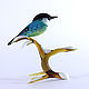 Composition - one bird on a branch. Edible bouquets. In Glass. Online shopping on My Livemaster.  Фото №2