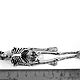 Подвеска серебряная Skeleton TPDS0647. Подвеска. Blacksilver. Интернет-магазин Ярмарка Мастеров.  Фото №2