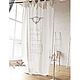 Order Linen curtains with ties and embroidery. Linenburg. Livemaster. . Curtains1 Фото №3