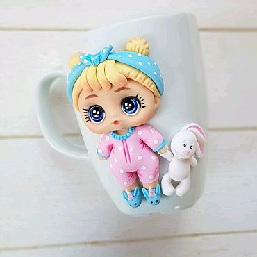 Кукла Лол на кружке. . Посуда ручной работы - Ярмарка Мастеров Посуда ручной работы. Ярмарка Мастеров - ручная работа Кукла Лол на кружке. Handmade.