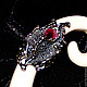 Серебряное кольцо с турмалином "Лианы". Кольца. SHtuch. Интернет-магазин Ярмарка Мастеров.  Фото №2